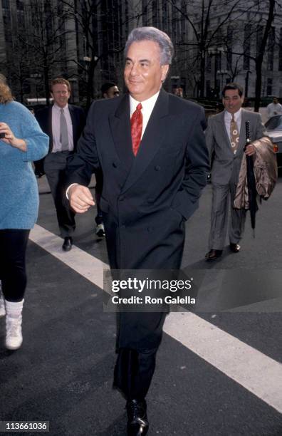 John Gotti during John Gotti At The New York Federal Courthouse at New York Federal Court House in New York City, New York, United States.