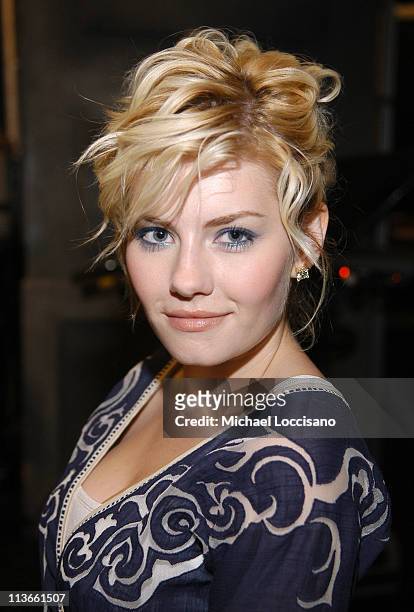 Elisha Cuthbert during Cast of "House of Wax" Visits Fuse's "Daily Download" - May 4, 2005 at Fuse Studios in New York City, New York, United States.