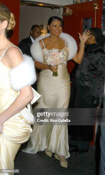 Lela Rochon during Star Jones and Al Reynolds Wedding - Departures at Saint Bartholomew's Church in New York City, New York, United States.