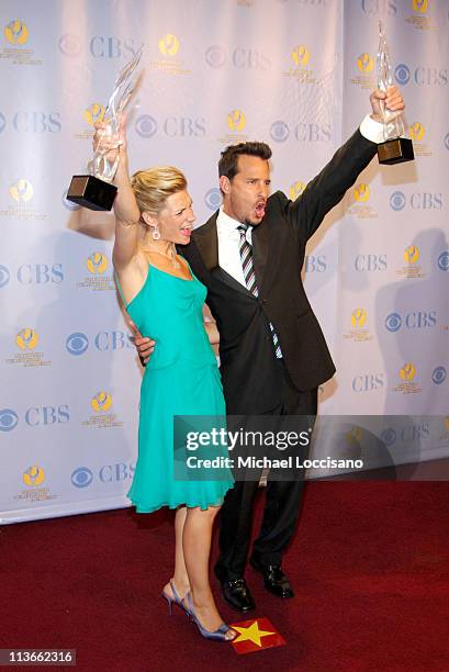 Beth Ehlers and Ricky Paull Goldin during 32nd Annual Daytime Emmy Awards - Press Room at Radio City Music Hall in New York City, New York, United...