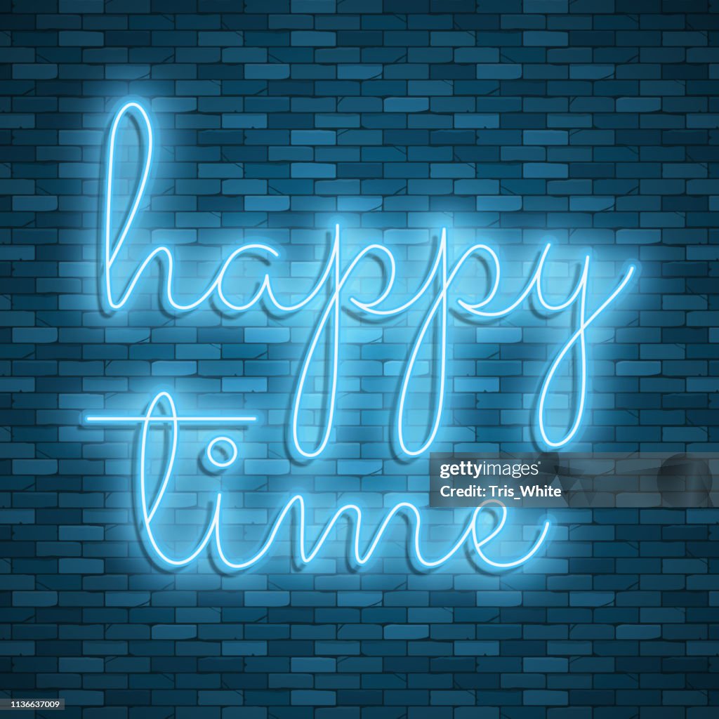 Creative Lettering Light Neon Light Lettering Stock Vector Color Design High-Res Vector Graphic ...