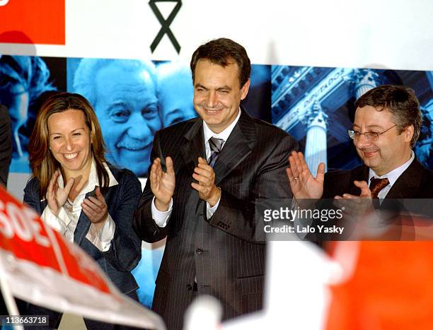 Jose Luis Rodriguez Zapatero, Leader of the PSOE , and Other Members of Socialist Party.