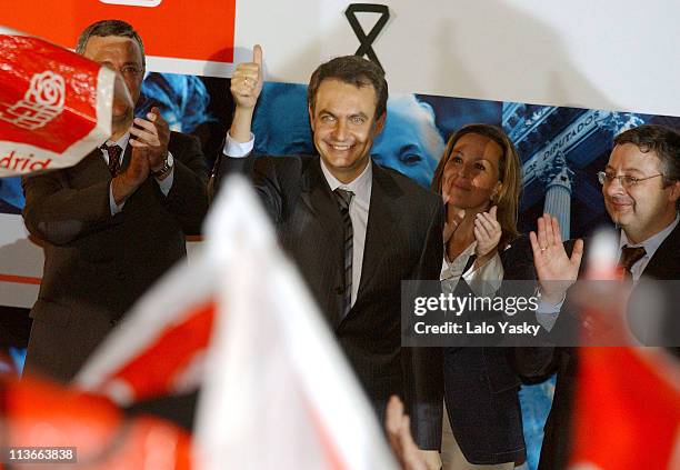 Jose Luis Rodriguez Zapatero, Leader of the PSOE , and Other Members of Socialist Party.