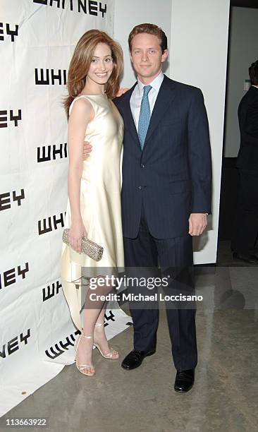 Emmy Rossum and David Wildenstein during Whitney Museum Contemporaries Host Annual Art Party and Auction Benefiting The Whitney Independent Study...