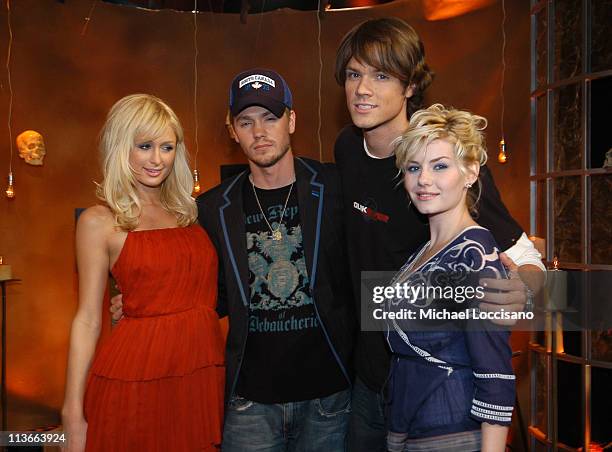 Paris Hilton, Chad Michael Murray, Jared Padalecki and Elisha Cuthbert