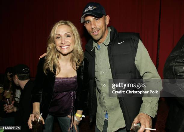 Jen Schefft and Billy Dec during Super Bowl XXXIX - The "Maximony" Super Ball Party - February 5, 2005 at The Garden Club in Jacksonville, Florida,...