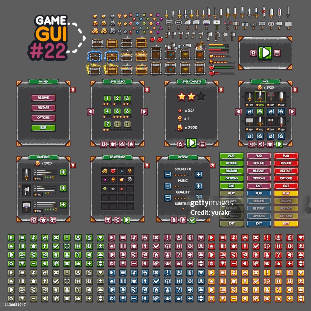 Game Gui 22 High-Res Vector Graphic - Getty Images