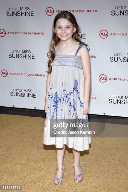 Abigail Breslin during "Little Miss Sunshine" New York Premiere - Inside Arrivals at AMC Loews Lincoln Square in New York City, New York, United...