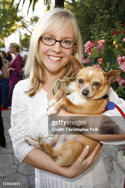 Rachael Harris and Guido during Bow Wow Ciao Benefit For "Much Love" Animal Rescue - Red Carpet and Inside at John Paul DeJoria and Eloise DeJoria...