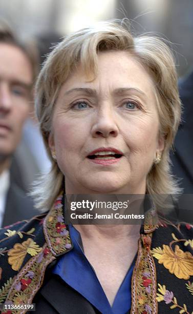 Senator Hillary Rodham Clinton at the 2006 Columbus Day parade in New York City - October 9, 2006