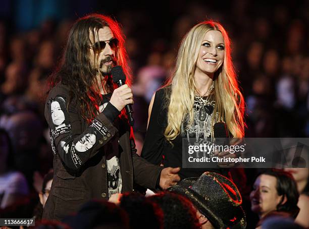 Rob Zombie and Sheri Moon Zombie during Spike TV's "Scream Awards 2006" - Backstage and Audience at Pantages Theater in Hollywood, California, United...