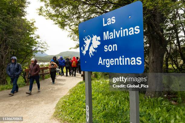 bahia lapataia, ushuaia-argentina - falkland islands stock pictures, royalty-free photos & images