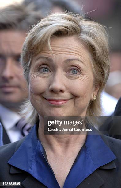 Senator Hillary Rodham Clinton at the 2006 Columbus Day parade in New York City - October 9, 2006