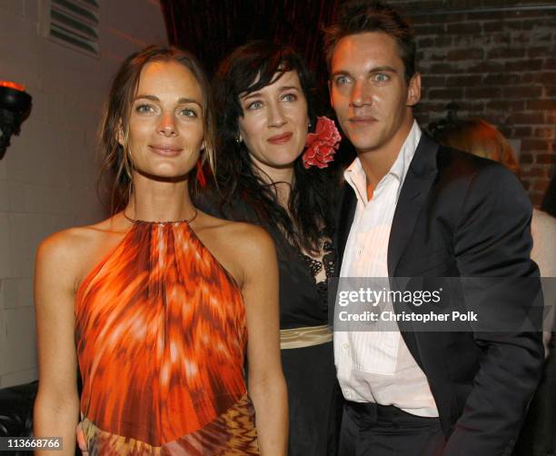 Gabrielle Anwar, Maria Doyle Kennedy and Jonathan Rhys Meyers