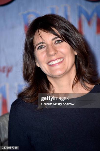 Estelle Denis attends the “Dumbo” Paris Gala Screening at Cinema Le Grand Rex on March 18, 2019 in Paris, France.