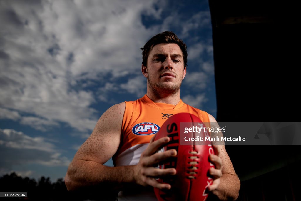Gws Training Brent Daniels poses during the Greater Western Sydney Giants media ...