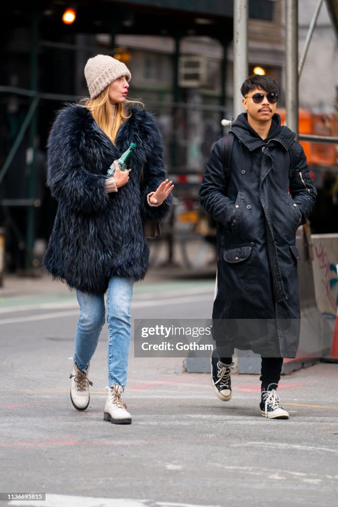 Celebrity Sightings In New York City - March 18, 2019