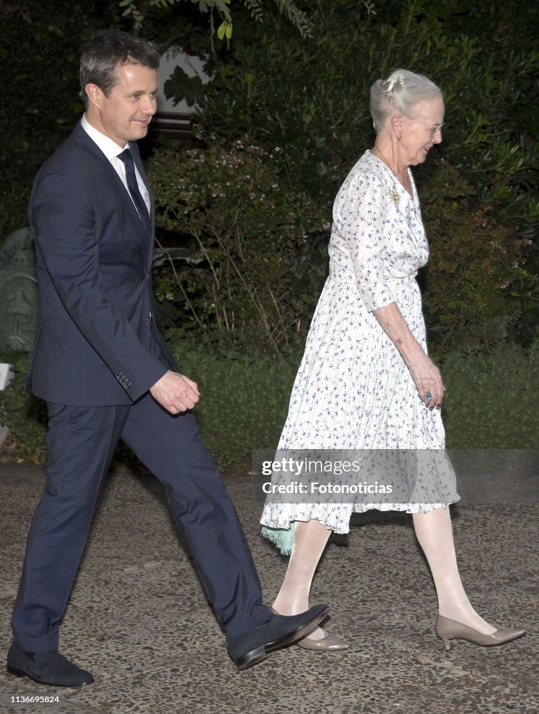 Queen Margrethe of Denmark and Crown Prince Frederik visit Argentina - Day 1