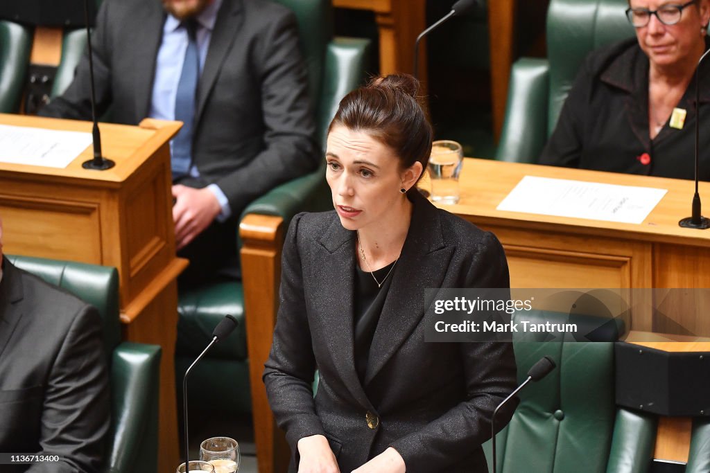 New Zealand Parliamentarians Deliver Statements Of Condolence Over Christchurch Terror Attack