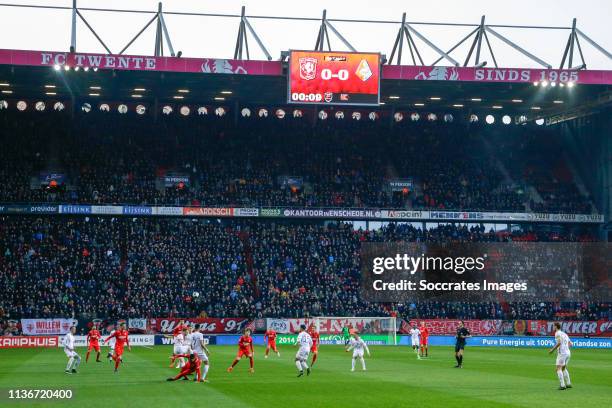 Stadium FC Twente during the Dutch Keuken Kampioen Divisie match between Fc Twente v Telstar at the De Grolsch Veste on April 12, 2019 in Enschede...