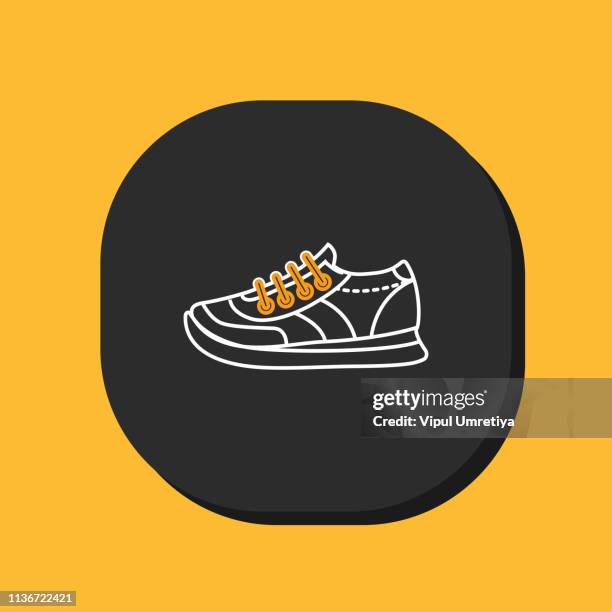 stockillustraties, clipart, cartoons en iconen met sneakers icoon - military