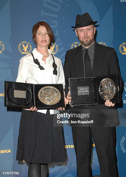 Valerie Faris and Jonathan Dayton, nominees Outstanding Directorial Achievement - Feature Film award for "Little Miss Sunshine"