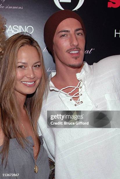 Moon Bloodgood and Eric Balfour during STUFF Magazine Music Issue Weekend Red Carpet at Body English at The Hard Rock Hotel and Casino Resort at Body...