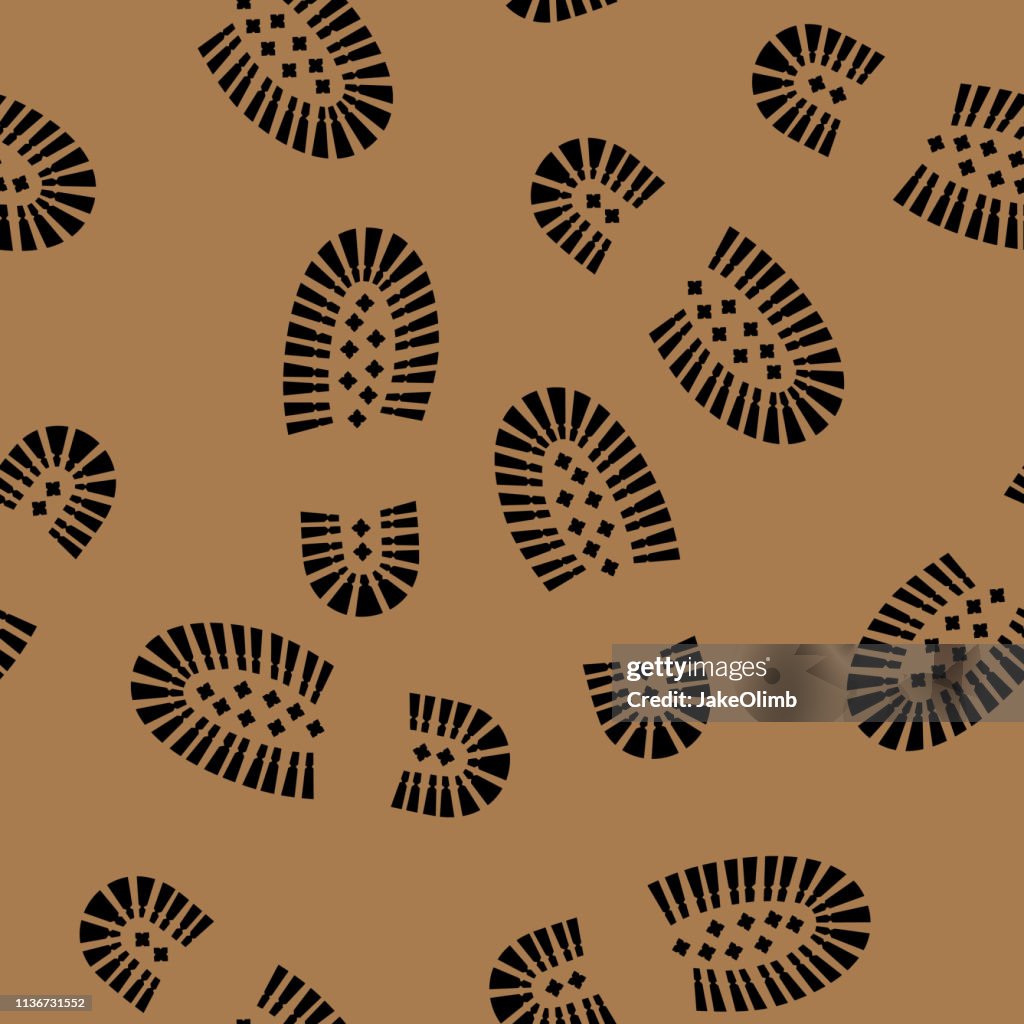 Boot Print Design Boot Print Pattern High-Res Vector Graphic - Getty Images