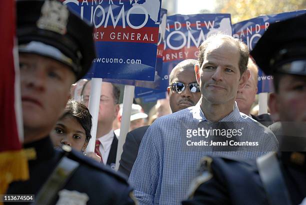 New York State Attorney General Eliot Spitzer at the 2006 Columbus Day parade in New York City - October 9, 2006