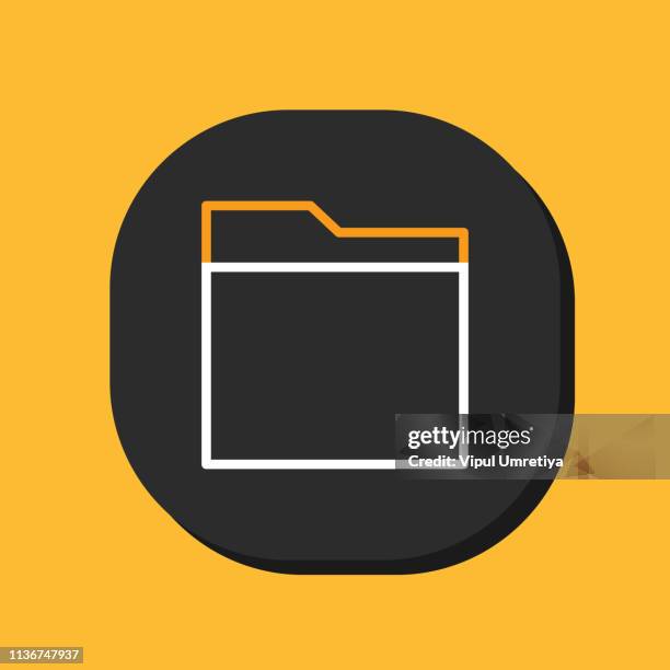 file folder with flat style - open briefcase stock illustrations