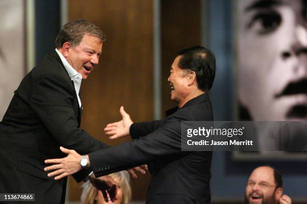 William Shatner and George Takei during Comedy Central's Roast of William Shatner - Show at CBS Studio Center in Studio City, California, United...
