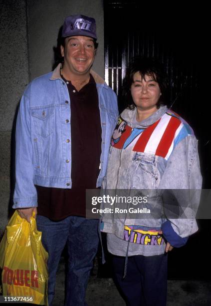 Tom Arnold and Roseanne during Roseanne and Tom Arnold Sighting at Ritz Carlton Hotel in New York City - November 28, 1989 at Ritz Carlton Hotel in...