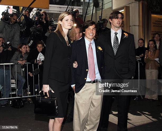 Alexandra Reeve, Will Reeve and Matthew Reeve at the Memorial for their mother Dana Reeve, who passed away on March 6, 2006 at the age of 44 of lung...