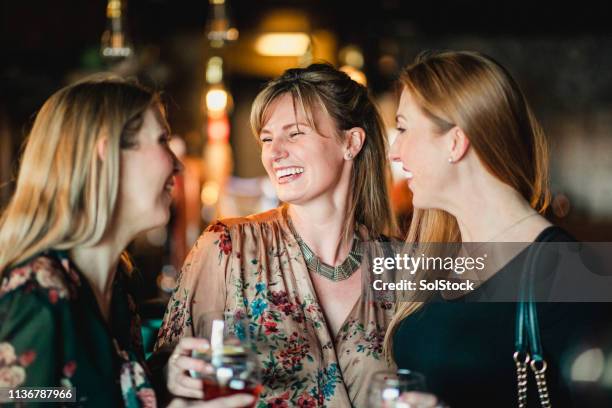 good times with friends - ladies night stock pictures, royalty-free photos & images