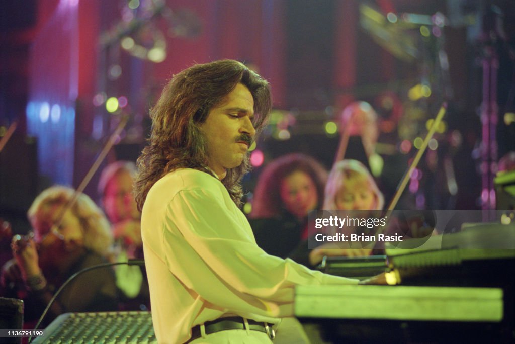 Greek Composer Musician And Pianist Yanni Performs Live On Stage At greek-composer-musician-and-pianist-yanni-performs-live-on-stage-at