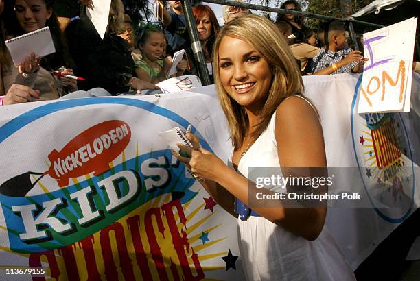 Jamie Lynn Spears during Nickelodeon's 19th Annual Kids' Choice Awards - Orange Carpet at Pauley Pavillion in Westwood, California, United States.