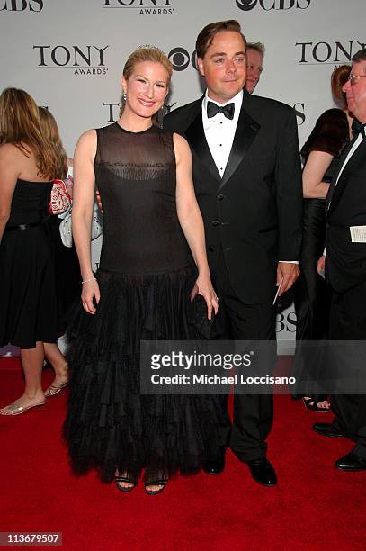 Ana Gasteyer and husband Charlie McKittrick during 60th Annual Tony Awards - Arrivals at Radio City Music Hall in New York City, New York, United...
