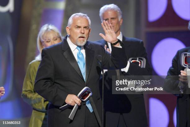 John Ratzenberger accepts Legend Award for "Cheers" with Shelley Long and Ted Danson