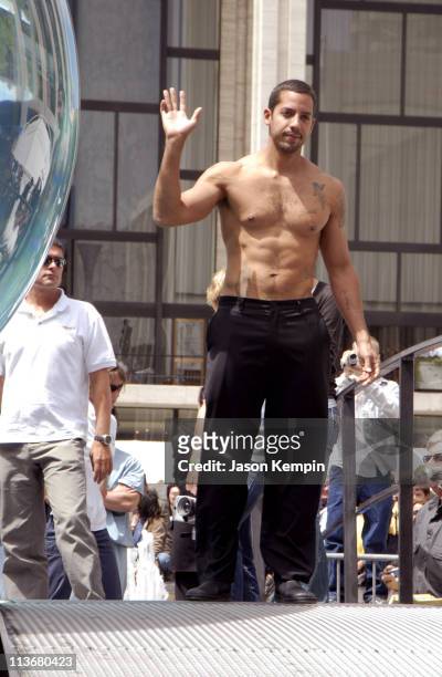 David Blaine during David Blaine Begins Seven Day Endurance Challenge Underwater - May 1, 2006 at Lincoln Center in New York City, New York, United...