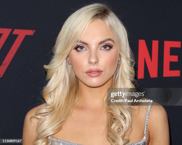 Actress Katherine Neff attends the Premiere Of Netflix's "The Dirt" at ArcLight Hollywood on March 18, 2019 in Hollywood, California.