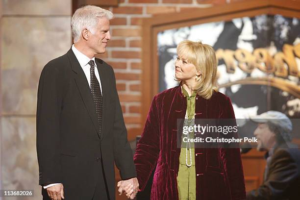 Ted Danson and Shelley Long during 2006 TV Land Awards - Show at Barker Hangar in Santa Monica, California, United States.