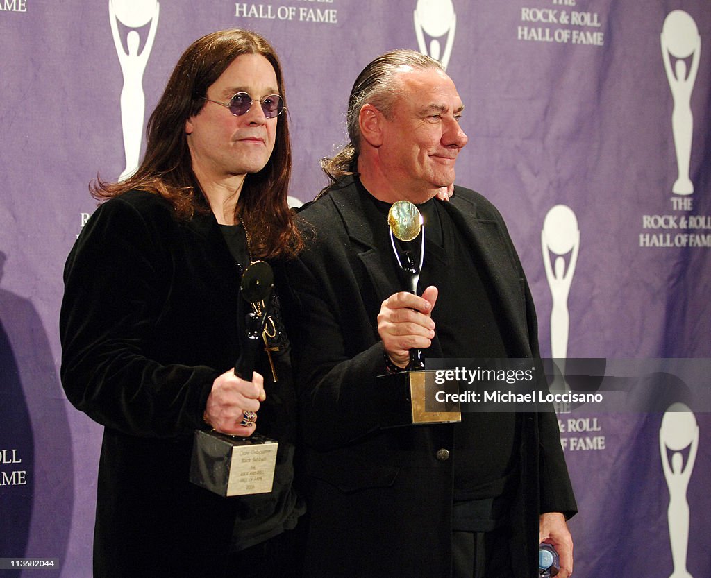 21st Annual Rock and Roll Hall of Fame Induction Ceremony - Press Room