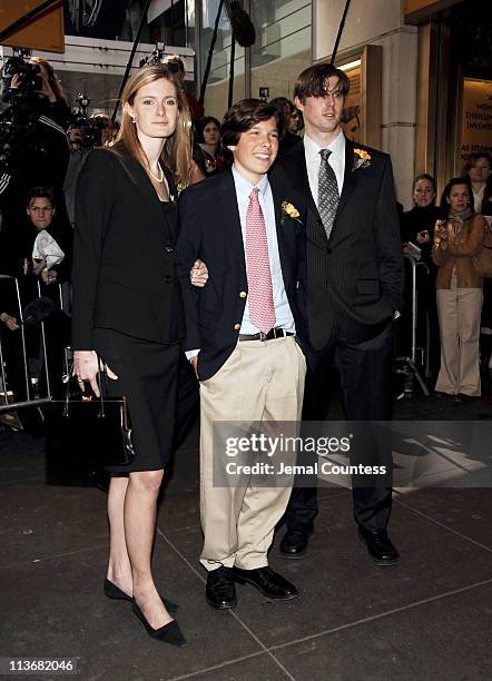 Alexandra Reeve, Will Reeve and Matthew Reeve at the Memorial for their mother Dana Reeve, who passed away on March 6, 2006 at the age of 44 of lung...