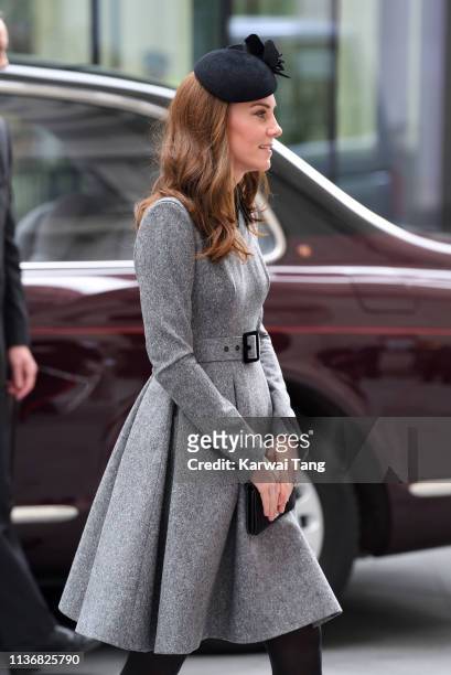 Catherine, Duchess of Cambridge visits King's College London accompanied by Queen Elizabeth II to officially open Bush House, the latest education...