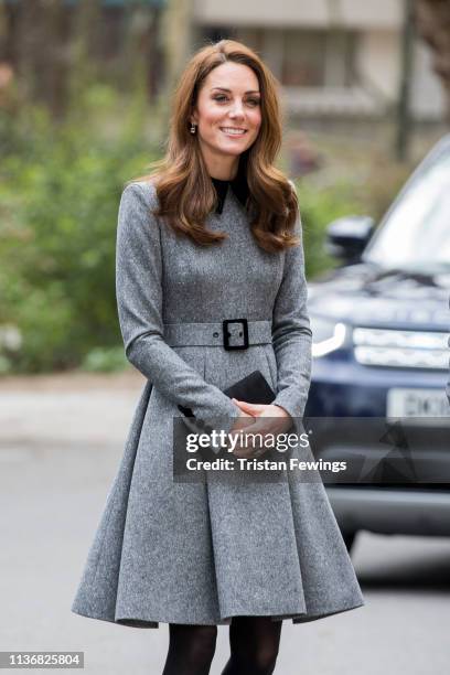 The Duchess Of Cambridge visits The Foundling Museum on March 19, 2019 in London, England to understand how they use art to make a positive...