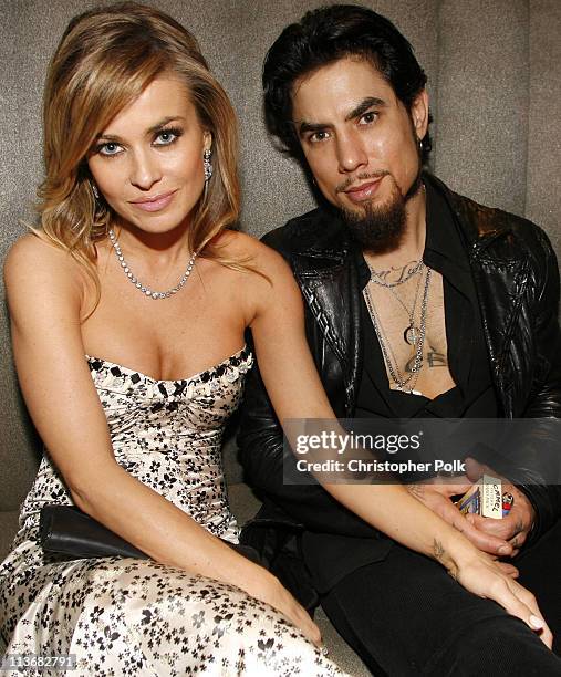 Carmen Electra and Dave Navarro during Us Weekly Hot Hollywood Awards - Inside at Republic Restaurant & Lounge in West Hollywood, California, United...