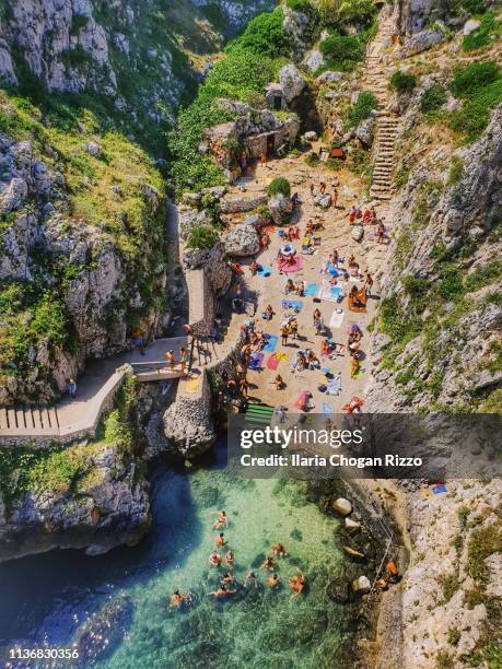 the "ciolo" bridge - salento apulia stock pictures, royalty-free photos & images