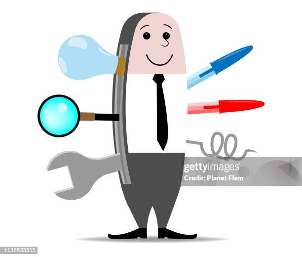 versatility - penknife stock illustrations