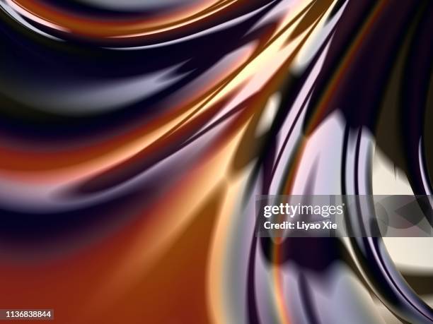 fractal metal pattern - lit satin stock-fotos und bilder