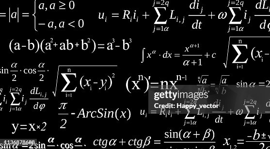 Arithmetic Physics Math Creative Vector Illustration Of Math Equation Mathematical Arithmetic ...